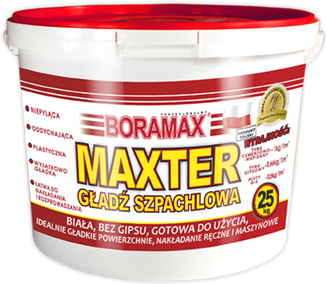 BORAMAX MAXTER GŁADŹ SZPACHLOWA 25KG