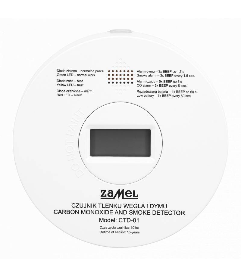 Czujnik tlenku węgla i dymu CTD-01