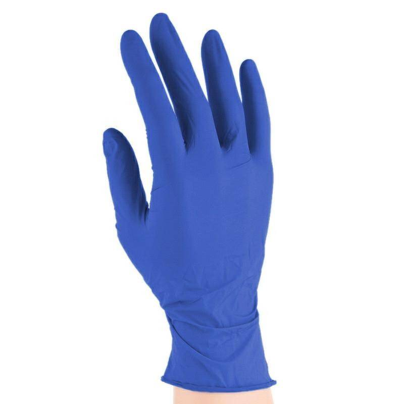 Rękawice nitrylowe, niebieskie 100szt XL