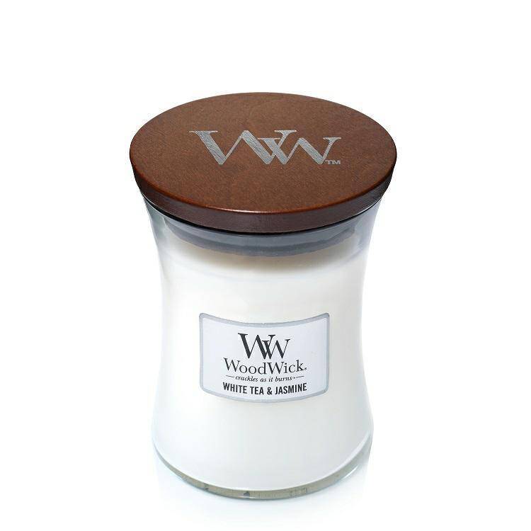 WoodWick Świeca duża White Tea & Jasmine
