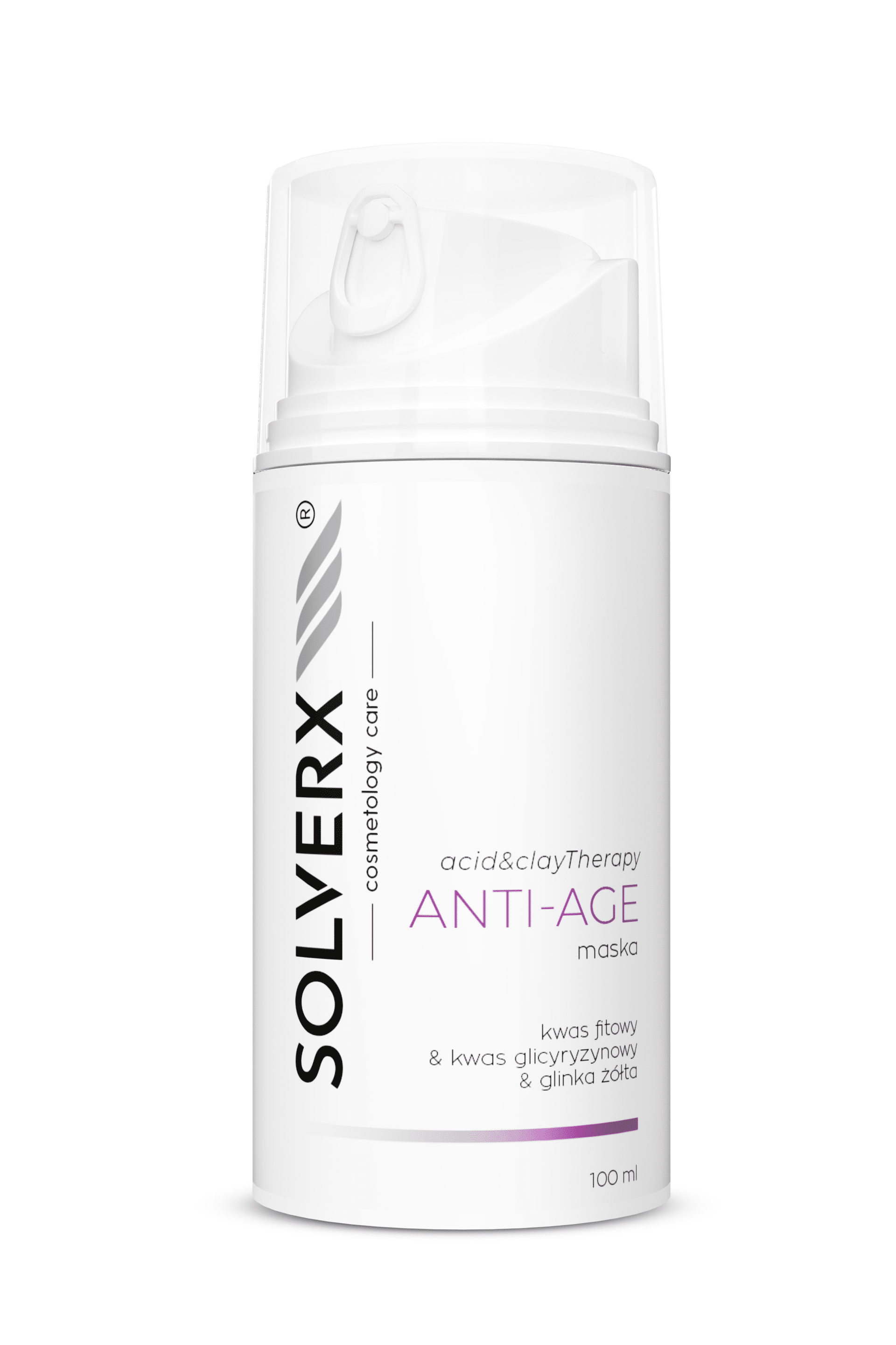 Solverx Acid & Clay Therapy maska ANTI AGE 100ml