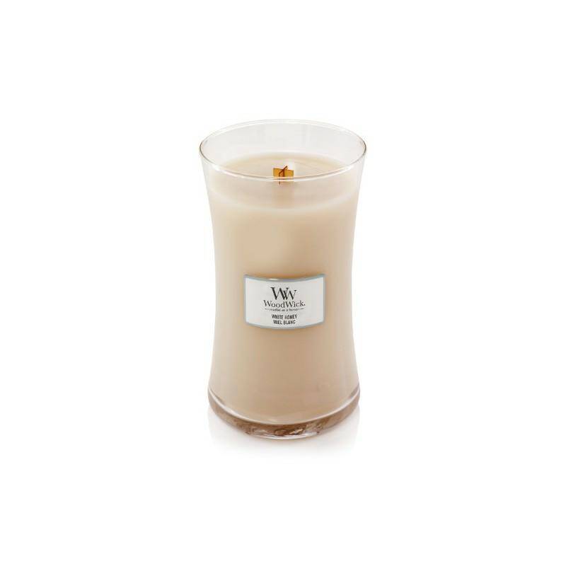 WoodWick Świeca duża WHITE HONEY