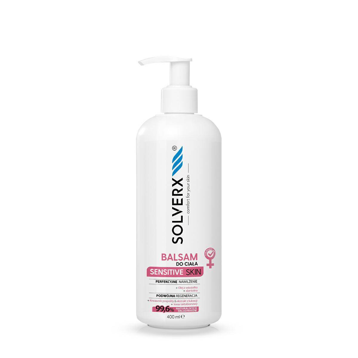 SOLVERX SENSITIVE SKIN Balsam do ciała dla kobiet do skóry wrażliwej  400ml