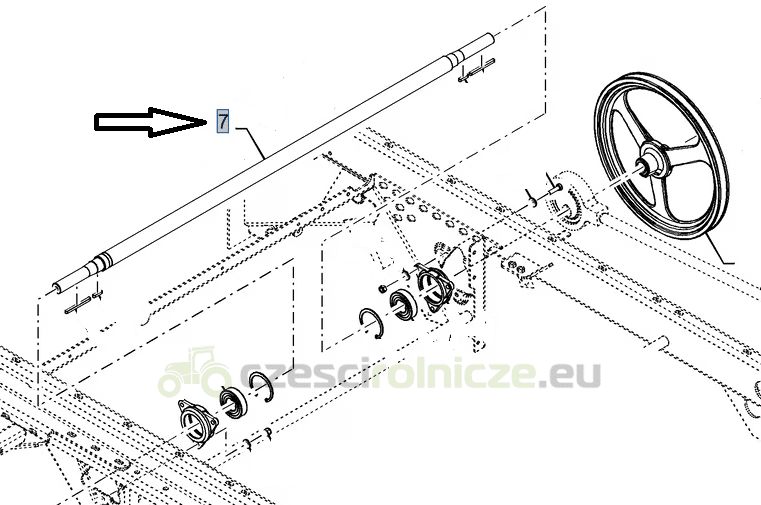 WAŁ NEW HOLLAND CASE nz 84077978 patrz