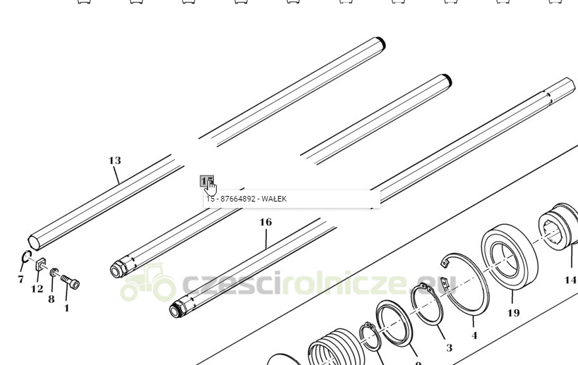 WAŁEK NEW HOLLAND CASE 87664892