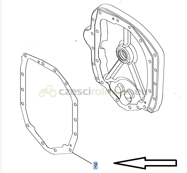 USZCZELNIACZ NEW HOLLAND CASE 230760A2