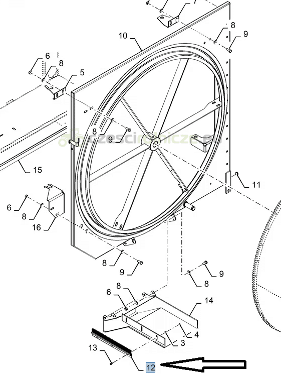 SZCZOTKA NEW HOLLAND CASE 84073019