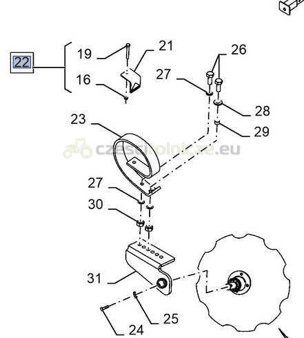 ZACISK NEW HOLLAND CASE 101000903