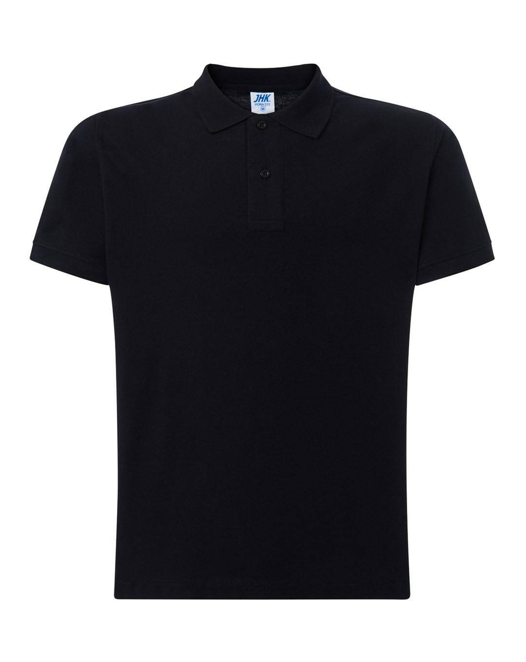 PORA 210 BLACK -S Koszulka polo