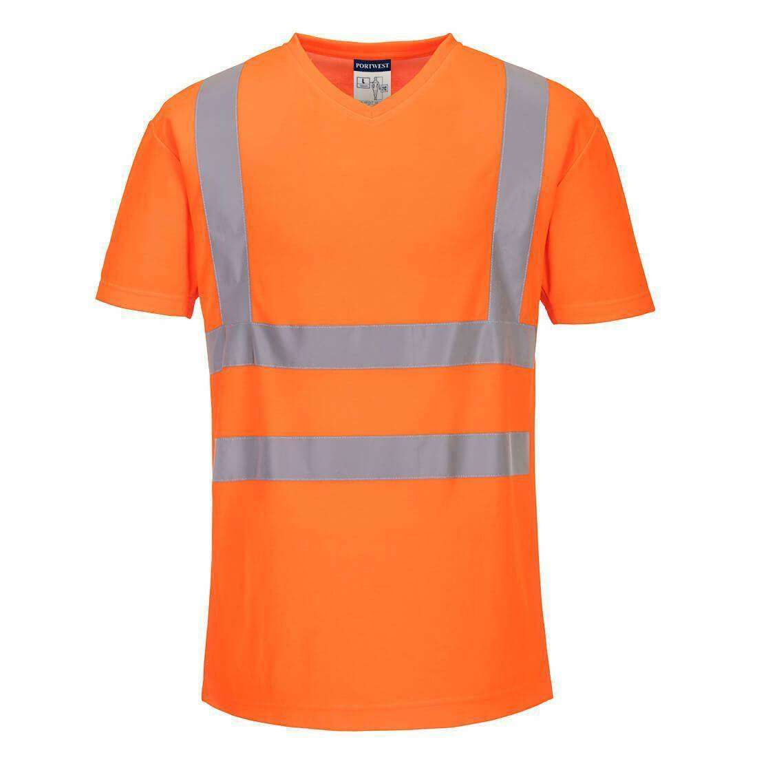 S179 T-shirt ostrzegawczy pomarańczowy 