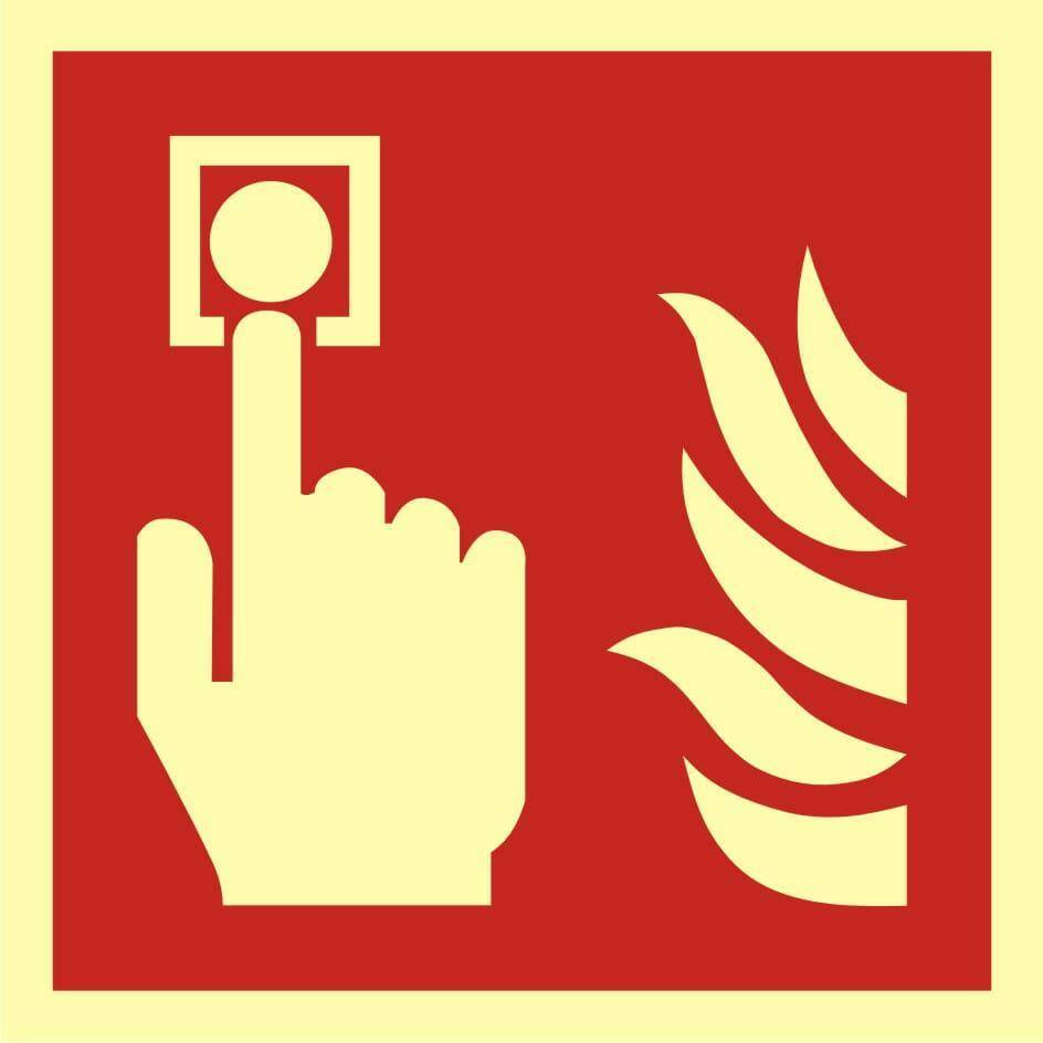 ZP-05/ISO Znak Alarm pożarowy płyta foto