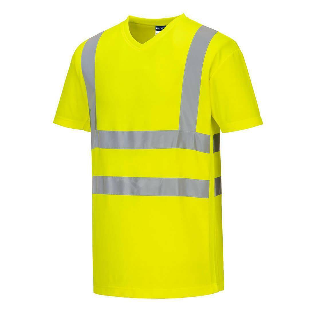 S179 T-shirt ostrzegawczy żółty 