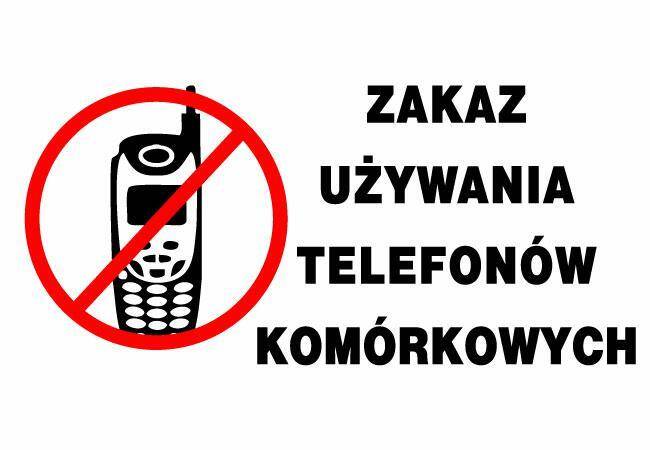 ZI-23 Zakaz używania telefonów