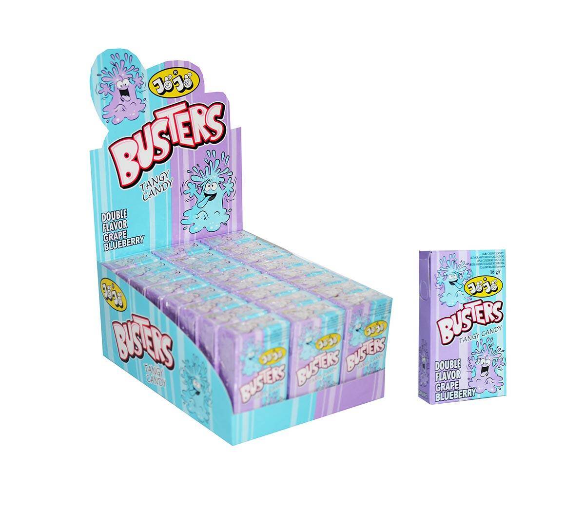 Busters Tangy candy GRAPE-BLUBERRY 45g (Zdjęcie 1)