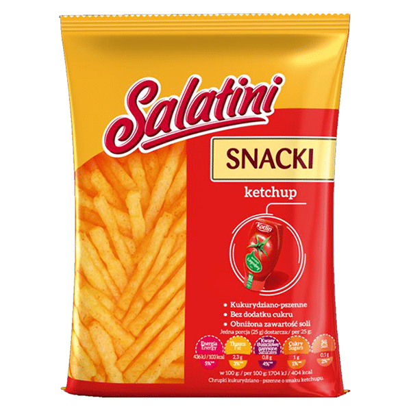 Salatini snack ketchup 25g /16/