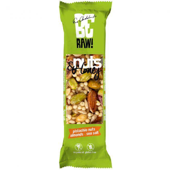 Be Raw 30g  nuts&honey PISTACHIO/15/ (Zdjęcie 1)