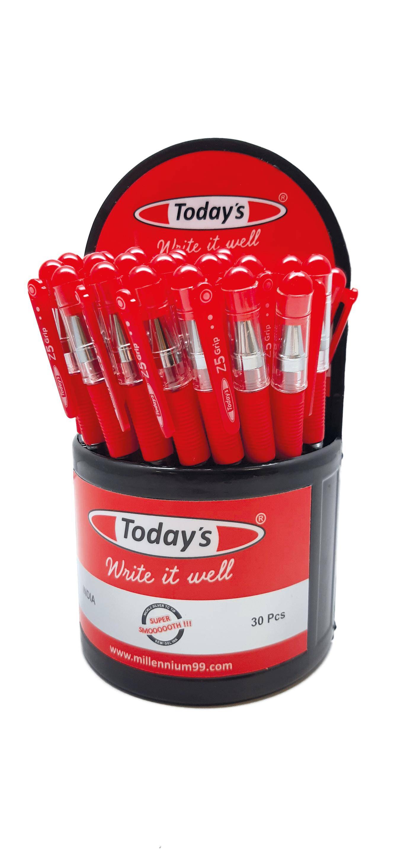 Długopis Todays Trix czerwony /30 (Zdjęcie 1)