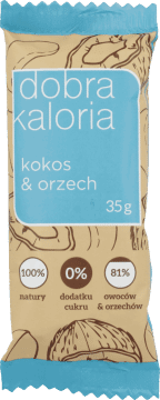 Baton dobra kaloria kokos & orzech  35g (Zdjęcie 2)