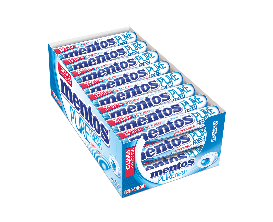 Mentos Pure Fresh 15,5g mint /24/