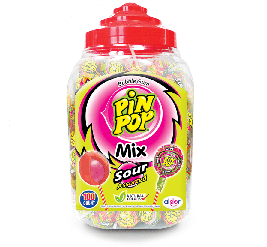 PIN POP MIX SOUR ASORTED 18g /100/ /N/