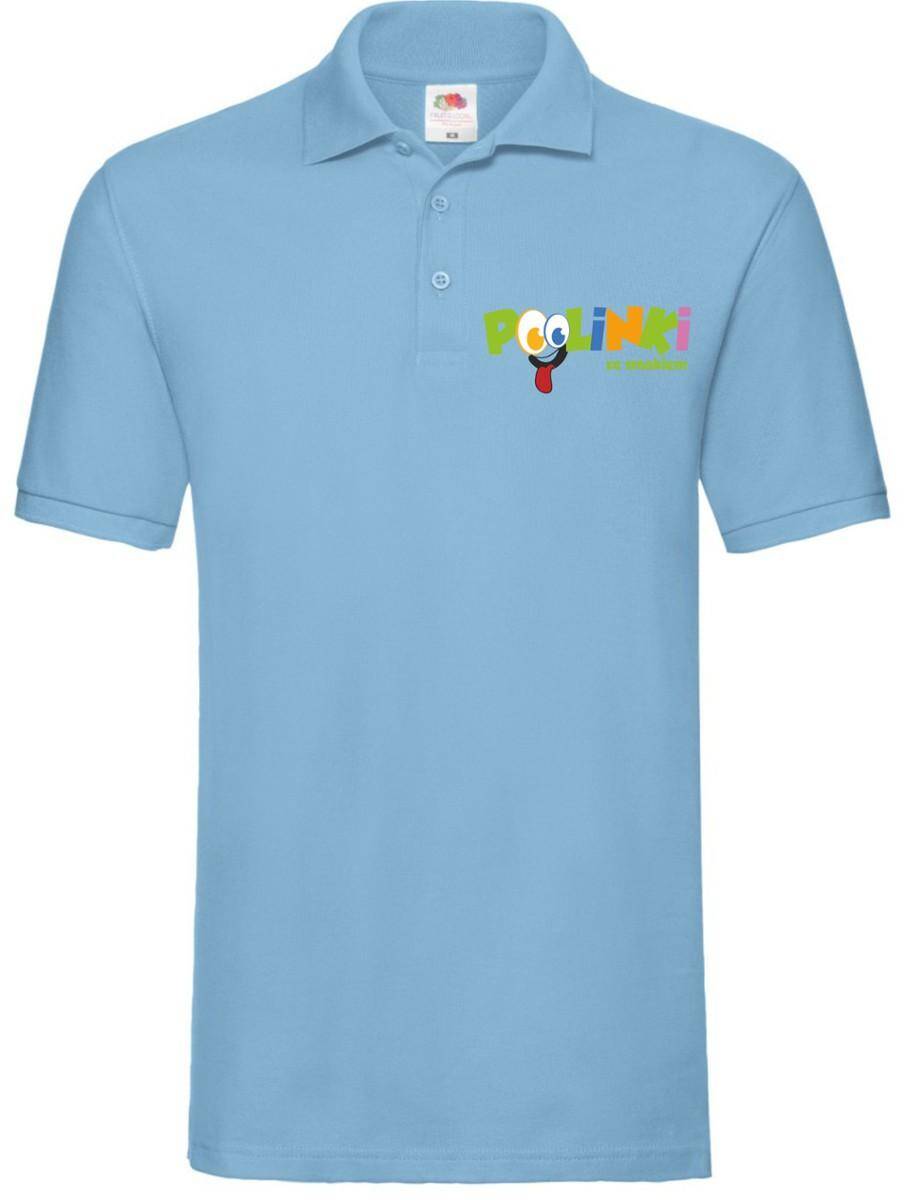 Koszulka polo Poolinki niebieska L (Zdjęcie 1)