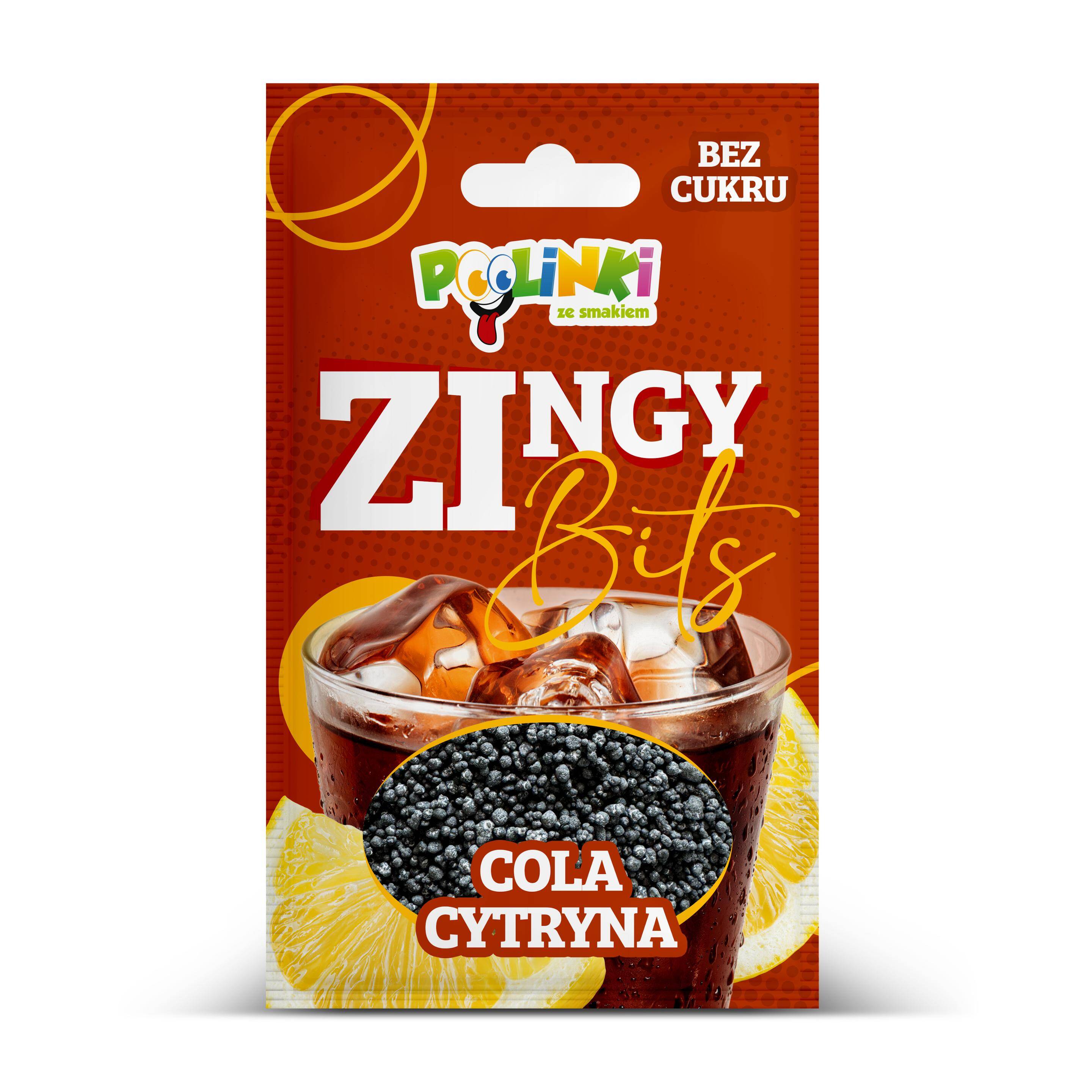 Cukierki ZINGY BITS Cola-Lemon 15g /50/