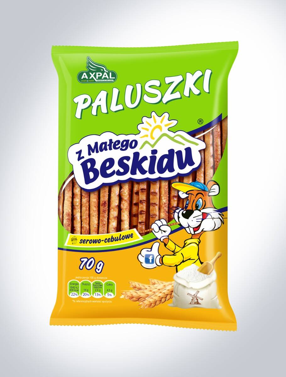 Paluszki Axpal serowo-cebulowe 60g/30/