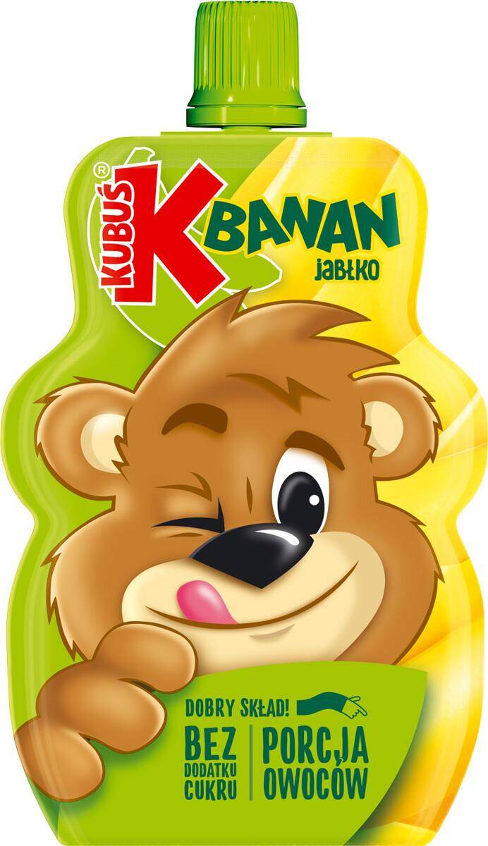 Kubuś Mus 100g banan-jabłko /12/