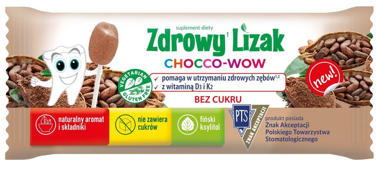 Zdrowy lizak Mniam-Mniam kakao /40/ (Zdjęcie 1)