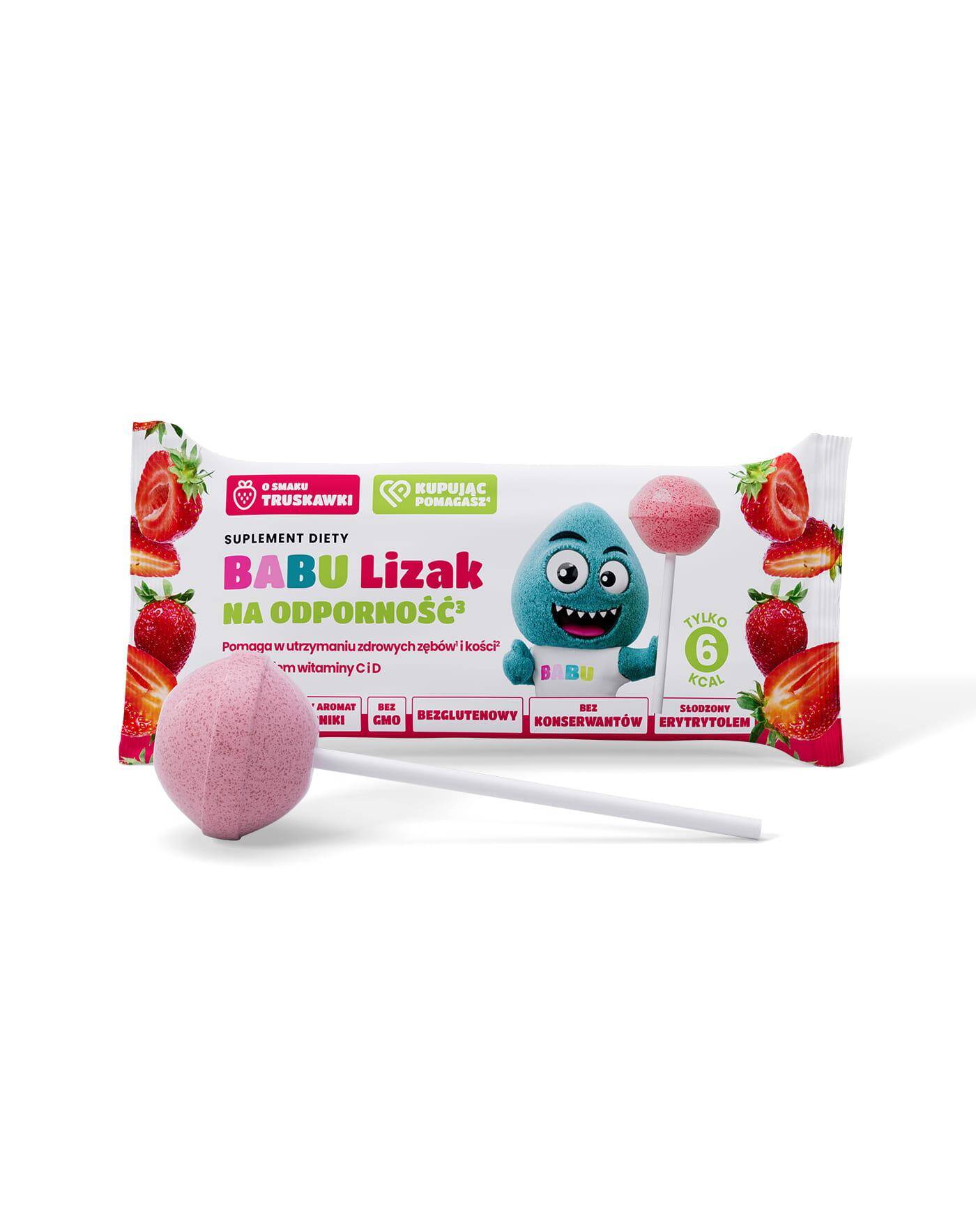 BABU lizakTruskawkowy 6g /40/