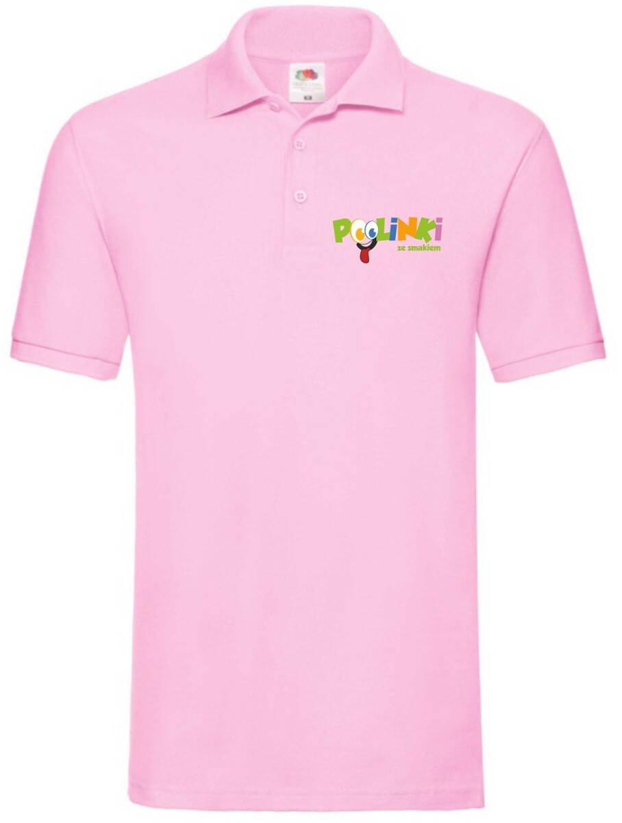 Koszulka polo damska Poolinki różowa L