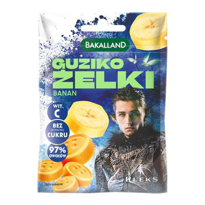 Kleks Guziko Żelki BANANOWE 34g ( ter