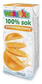 Wosanka 100% sok pomarańcza 200ml/24/