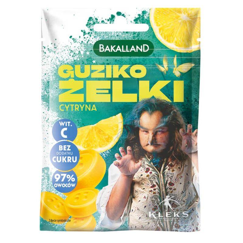 Kleks Guziko Żelki CYTRYNOWE 34g (ter.