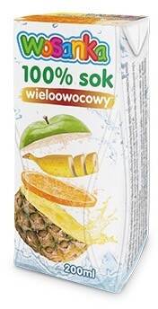 Wosanka 100% sok wieloowoc. 200 ml /24/