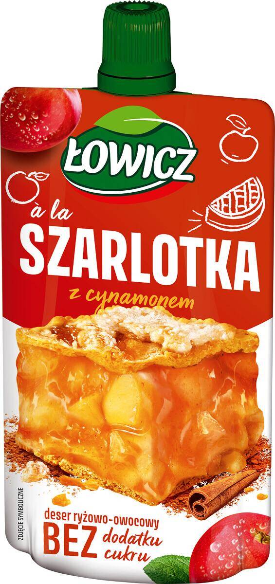Łowicz deser SZARLOTKA-CYNAMON 100g/12/ (Zdjęcie 1)