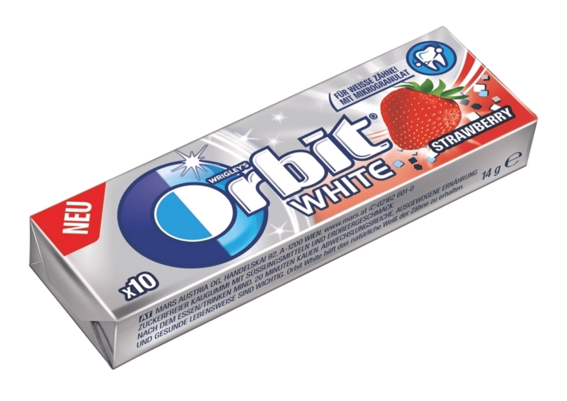 Orbit draże White Strawberry /30/ (Zdjęcie 1)