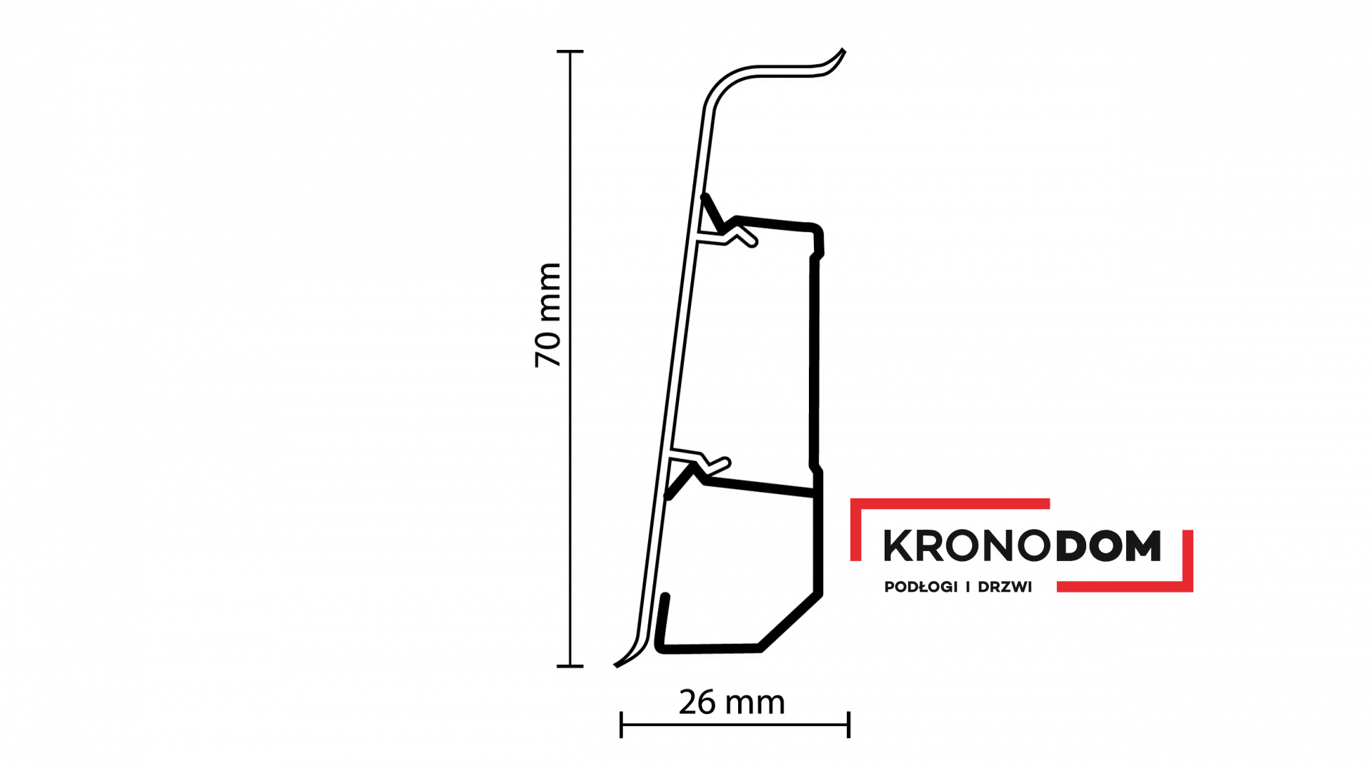 Listwa przypodłogowa ARBITON INDO dąb bolton 44 wysokość 7 cm, szerokość krycia 2,6 cm, dł 2500cm (Zdjęcie 2)