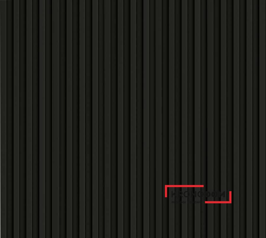 Panel listwowy VOX Linerio S-LINE black gr.12mm, szer.125mm*dł.2650 mm (1 szt.=0,3313 m2)