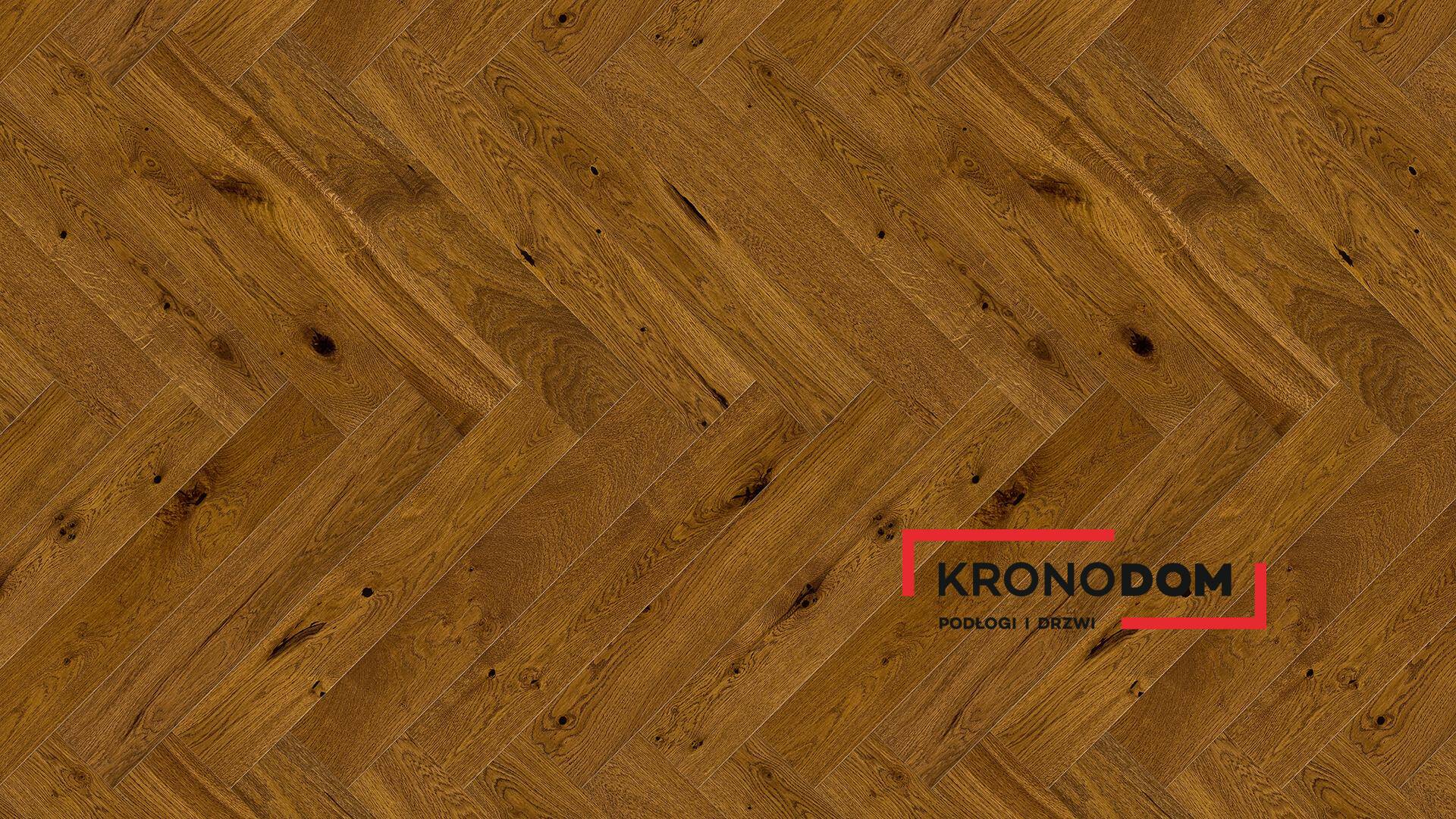 Podłoga drewniana Barlinek CLASSICO LINE dąb brown sugar 1WC000030 gr.14mm, 4V (1opk.=0,5m2) 110x660, deska 1-lamelowa, lakier matowy, jodła klasyczna 110 (Zdjęcie 1)