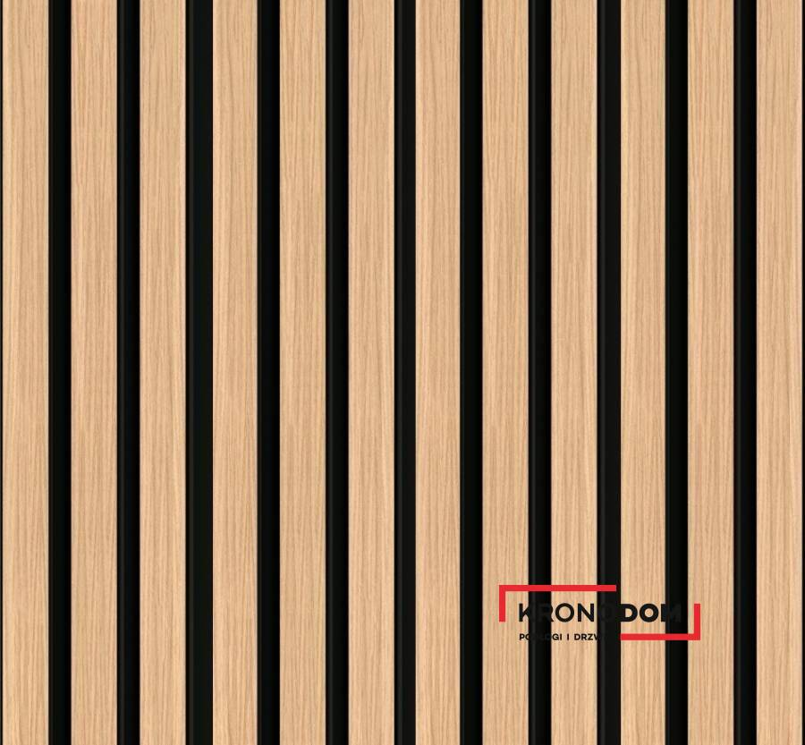 Panel listwowy VOX Linerio M-LINE natural black gr.12mm, szer.125mm*dł.2650 mm (1 szt.=0,3313 m2)