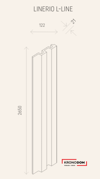 Panel listwowy VOX Linerio L-LINE anthracite gr.21mm, szer.125mm*dł.2650 mm (1 szt.=0,3313 m2) (Zdjęcie 8)