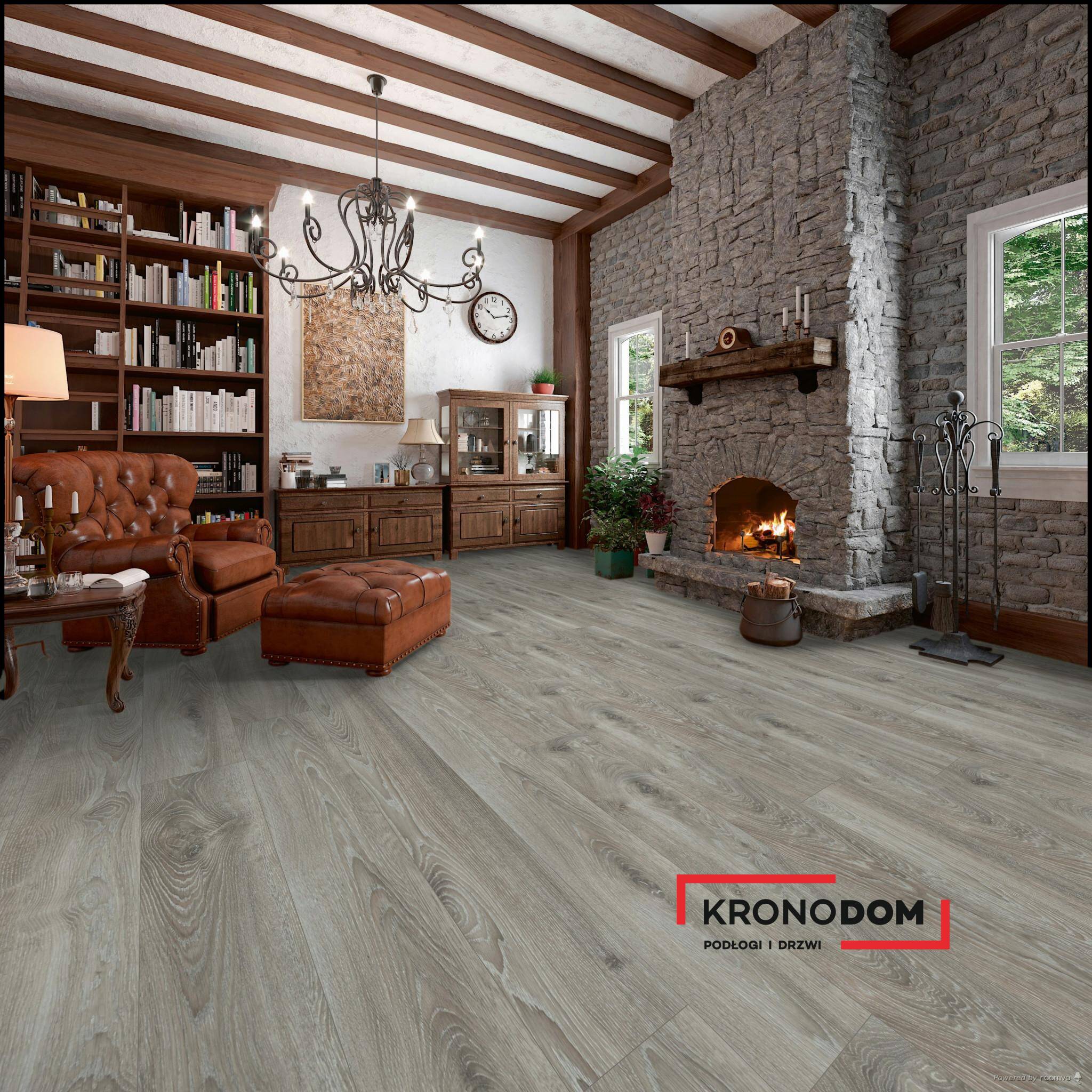 Panele podłogowe My Floor RESIDENCE Highland Oak Silver ML1013, gr.10mm, AC5, 4V (1opk.=4szt.=1,80m2) (Zdjęcie 3)