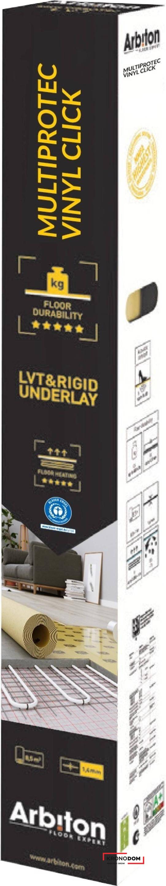 Podkład pod panele ARBITON Multiprotec VINYL CLICK gr.1,4mm (1rolka=8,5m2)