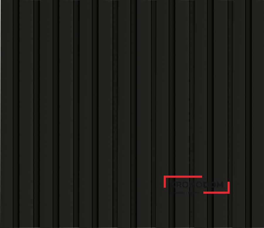 Panel listwowy VOX Linerio M-LINE black gr.12mm, szer.125mm*dł.2650 mm (1 szt.=0,3313 m2)