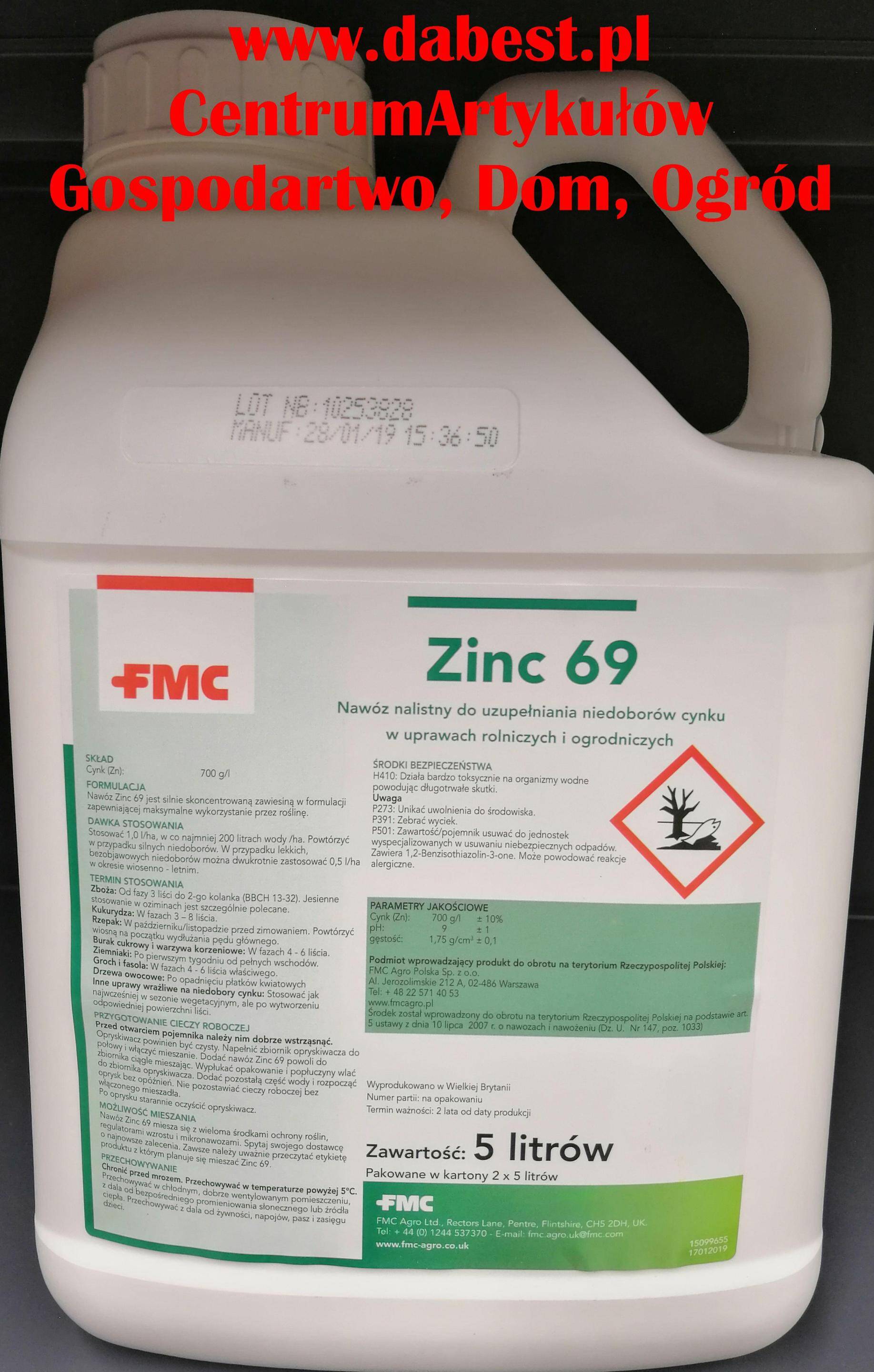 FMC Zinc 69    op.5L cynkowy nawóz