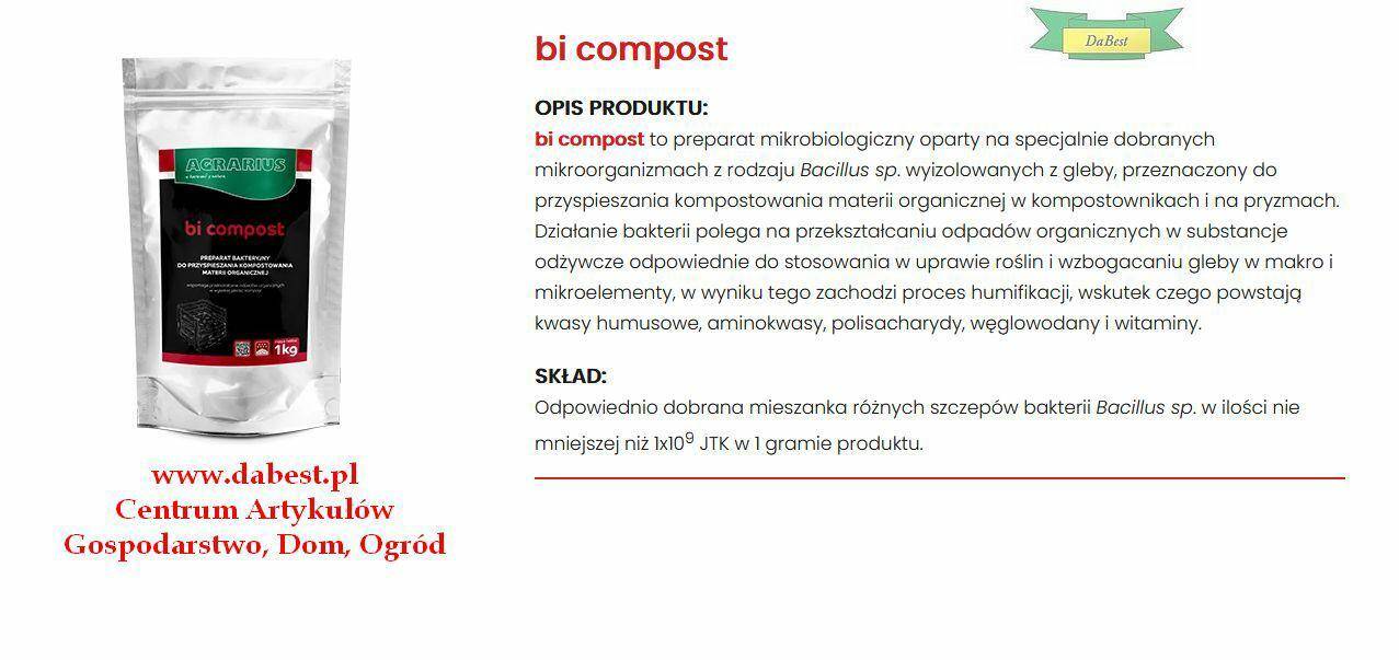 Bi Compost 1kg prep.mikrobiologiczny
