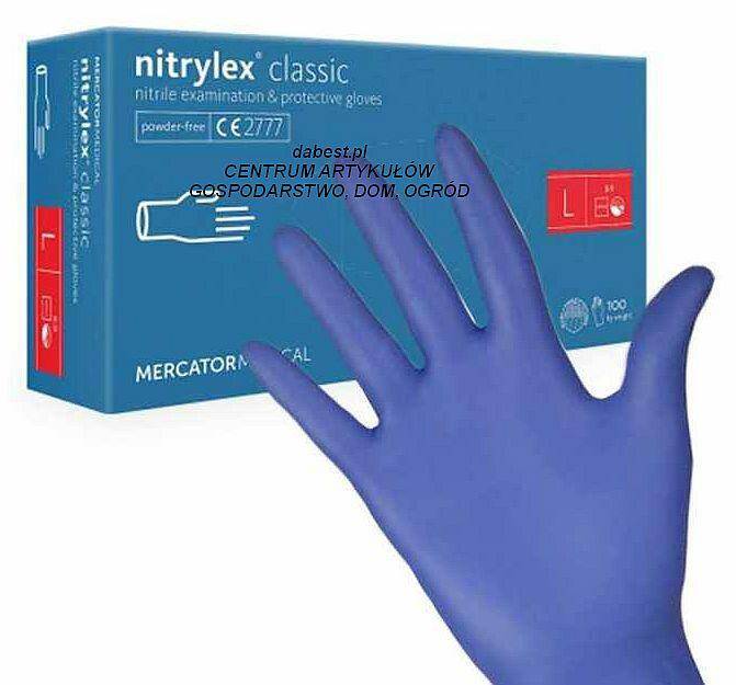 Rękawice NITRYLEX CLASSIC 100szt  rozm.L (Zdjęcie 1)