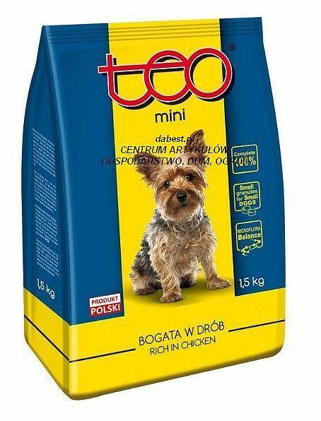 TEO Pies Mini Karma bogata w Drób 1,5kg