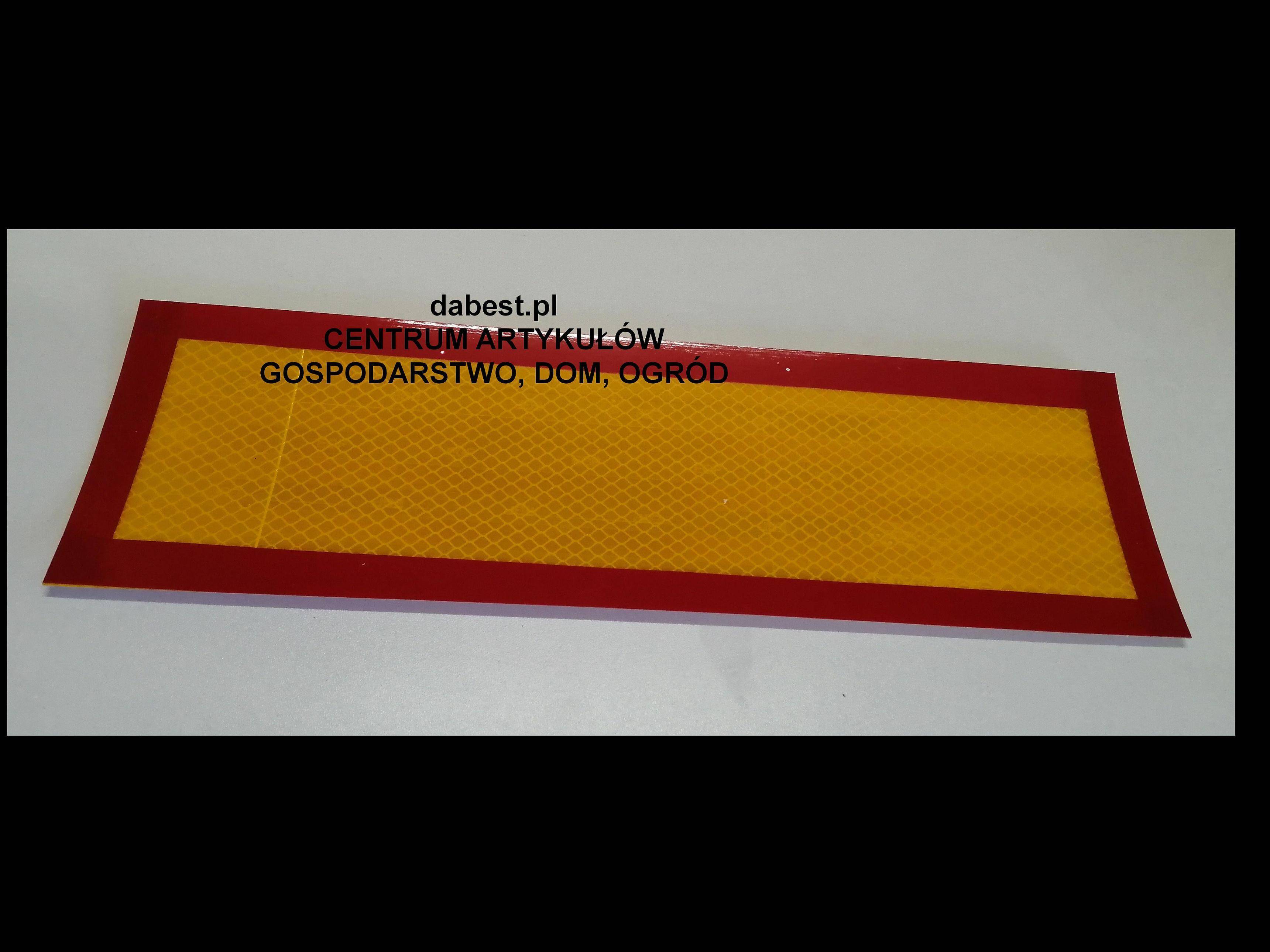 Naklejka Laweta 10x32cm zółto-czerwona